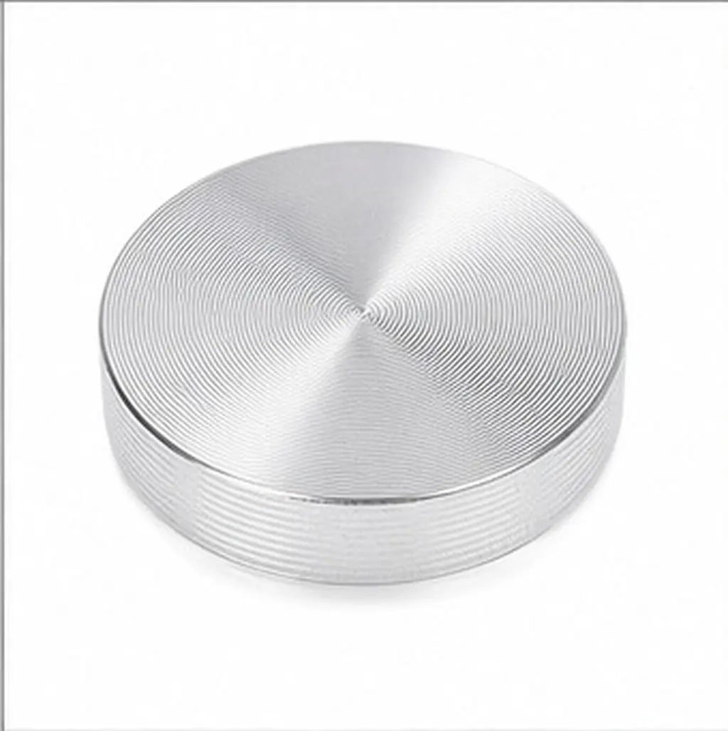 4Pcs Aluminum Alloy Round Discs Thick Metal Circle Disc Adapter for Glass Tops End Table Coffee Table Adapter Aluminum Disc