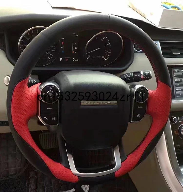 For Land Rover Range Rover Evoque Freelander 2  Discovery 4 3 DIY Sew Customized Steering Wheel Cover