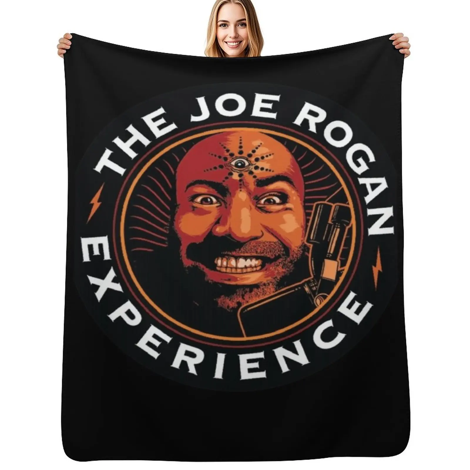 JRE Joe Rogan Experience Podcast Logo Classic . Throw Blanket All Season Lightweight Soft Blanket for Bed