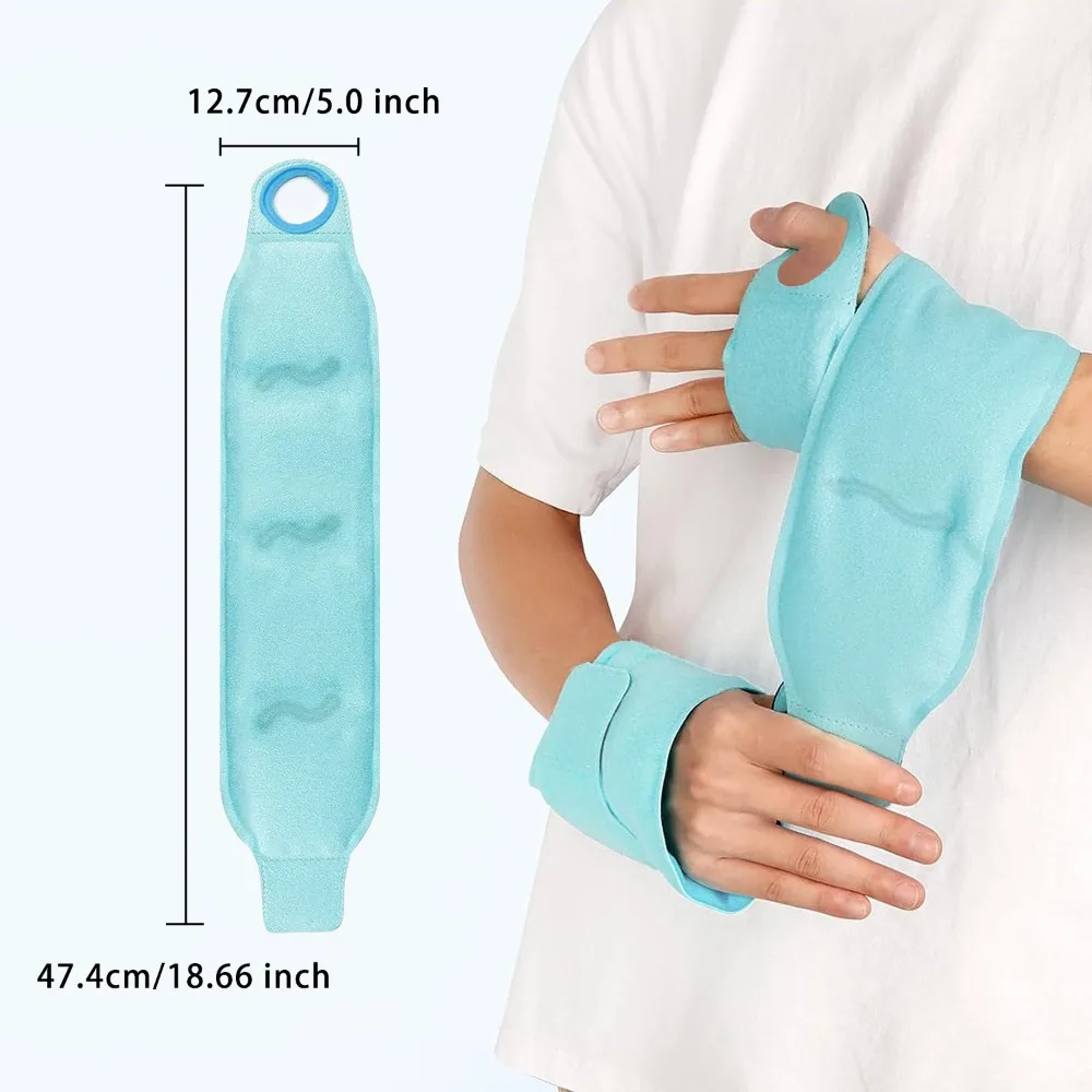 New Muscle Soreness Relief Cold Gel Wrap Reusable Neck Cold Gel Wrap Cold Therapy Wrap Ice Packs Cold