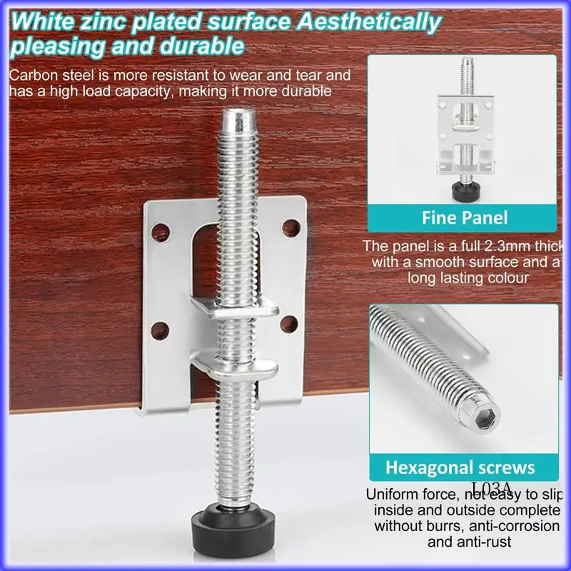 

RM-8 Pieces Accessories Screw 55/102 Mm Heavy Duty Furniture Levelling Feet, Or Furniture, Table, Shelves