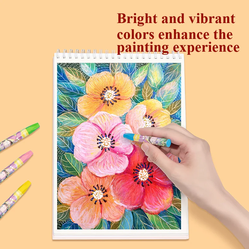 ديلي 72090 12 لونًا من ألوان الباستيل الزيتية قلم تلوين شمع ملون قلم رصاص شهادات الاتحاد الأوروبي والولايات المتحدة #3