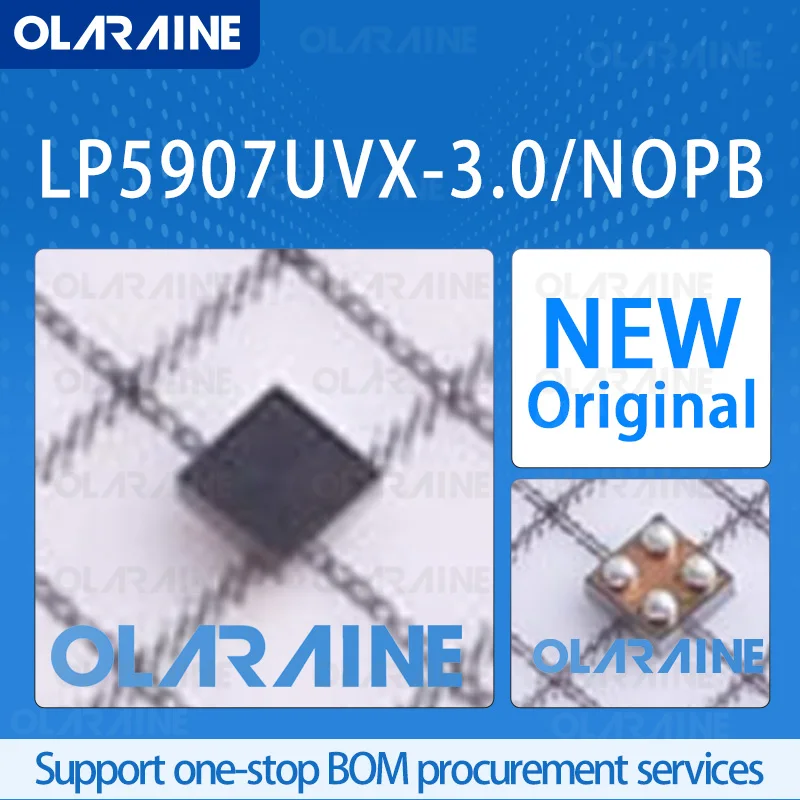 

5/10/100Pcs LP5907UVX-3.0/NOPB DSBGA-4 original 100% new ic chip Low dropout voltage regulators Voltage 3 V 250 mA 1 Output