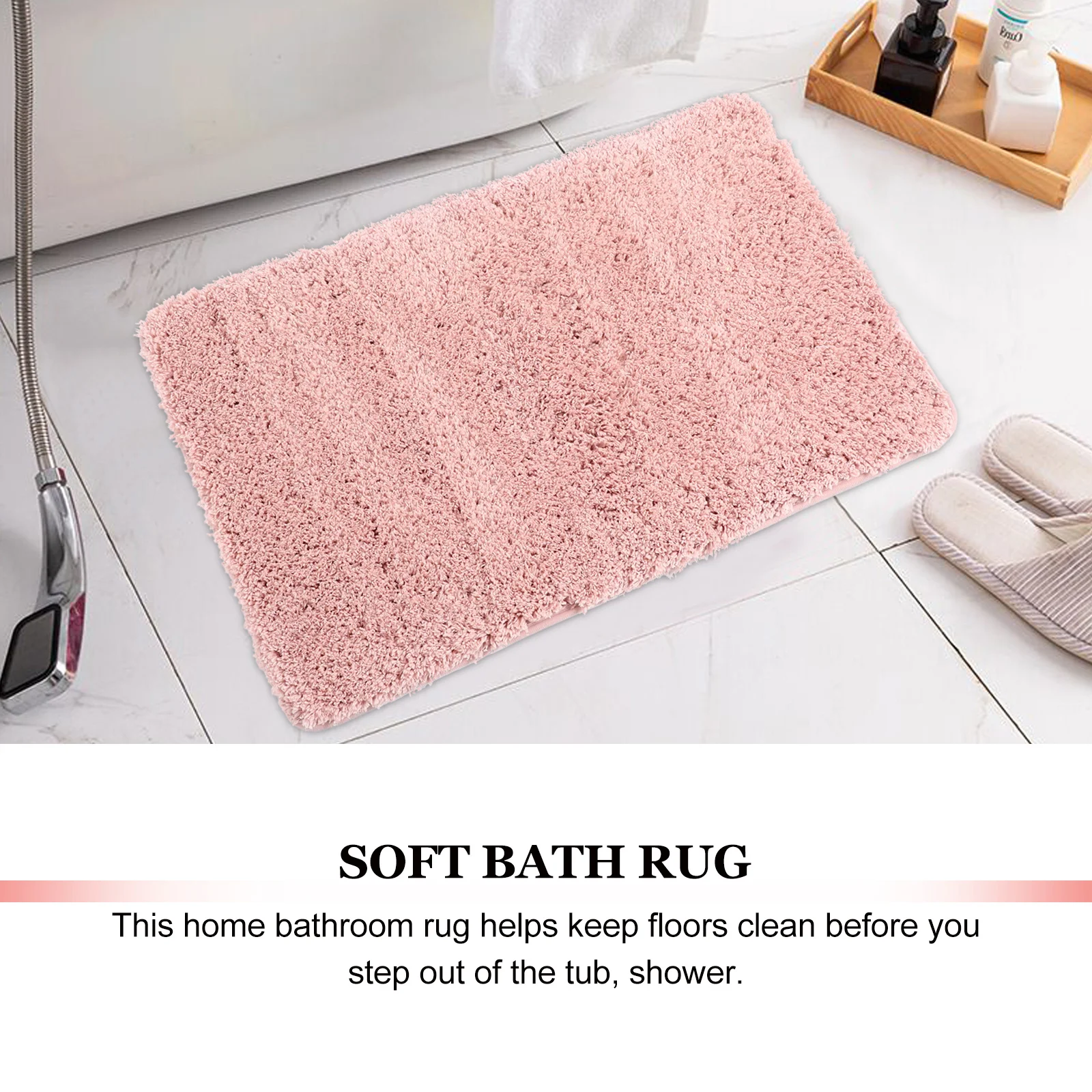 

Bath Rug Bath Mat Anti-skid Bathroom Mat Water Absorption Pad Bathroom Pad Bathroom Rugs Door Mat Anti-skid Ground Mat