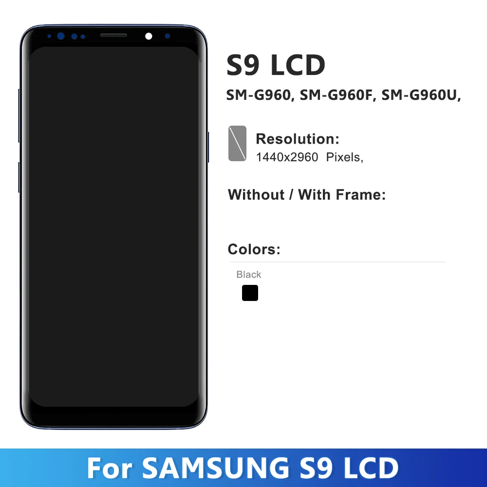 OLED For Samsung Galaxy S9 SM-G960FD G960F G960U LCD Display Touch Screen Digitizer Assembly  Replacement