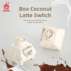 Kailh Box Coconut Latte Cream Silent Switches 3 Pins 45g Linear Mechanical Keyboard RGB Mute Switch For Custom PC Silent office