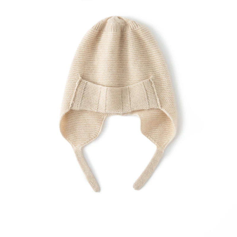 Hohe Qualität Winter Frauen Kaschmir Hüte Mode Im Freien Warm Halten Ohr Caps Solide Strick Beanie Russische Hut Weibliche Bomber Hüte – Detail 2