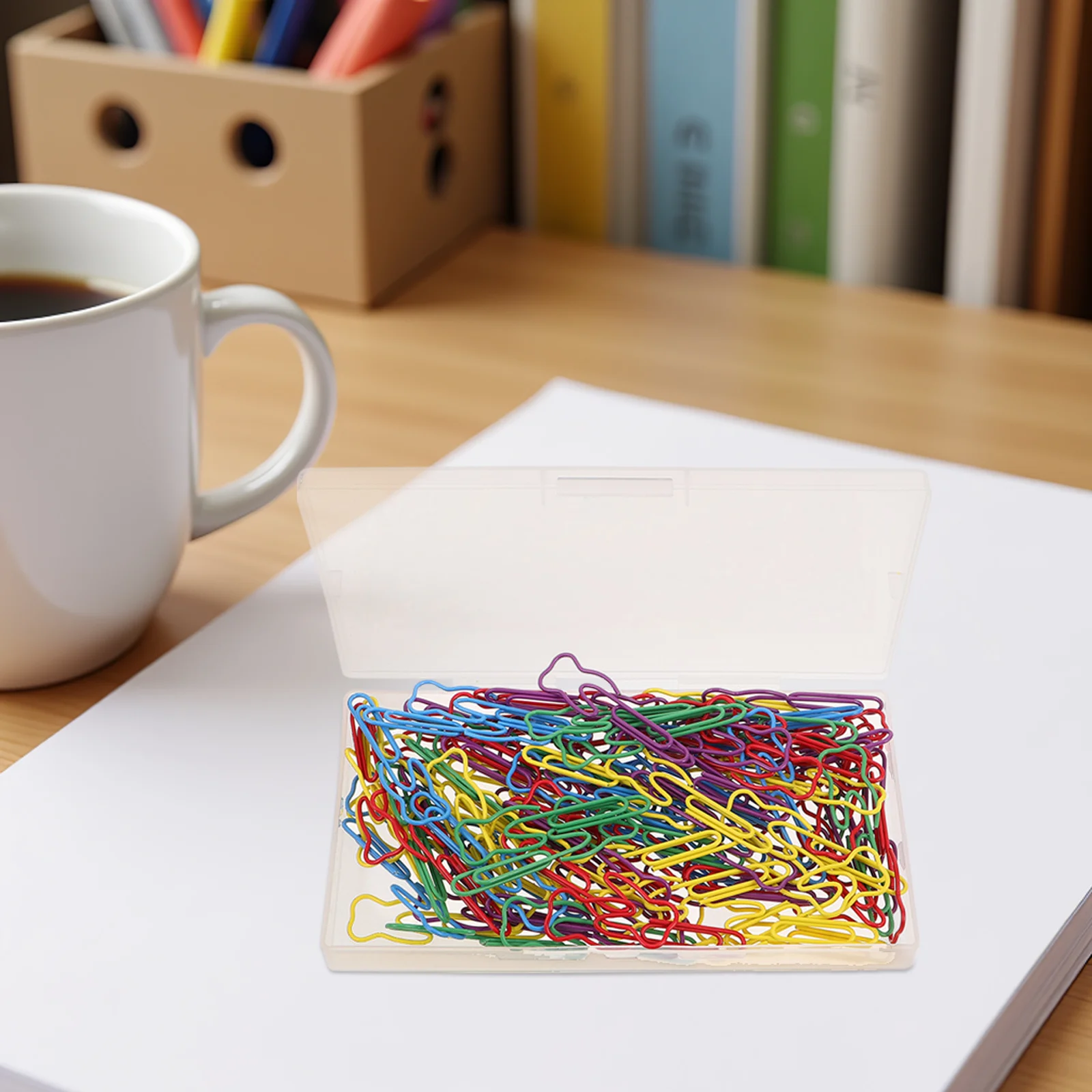 

100Pcs Tooth Shaped Paper Clips Colorful Metal Clips for Office Crafts Journals Scrapbook Mini Paperclips Colorful Paperclips
