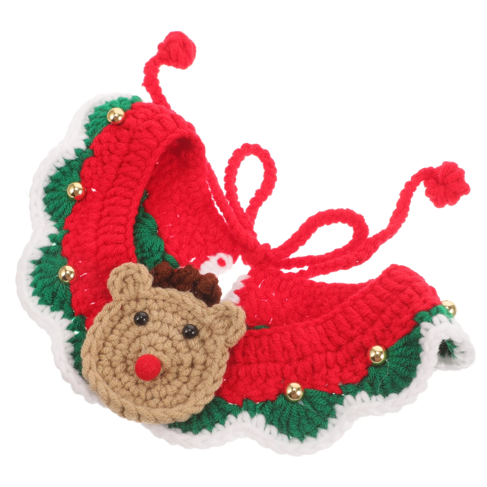 

Christmas Dog Scarf Santa Claus Warm Knitting Cat Scarf Decorative Pet Puppy Clothing Xmas Gift Cat Christmas Gift