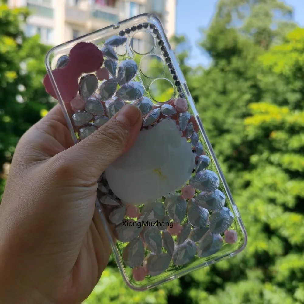 Hello Kitty Strass-Hülle für Samsung S25 S6 Ultra S24 Ultra S23 S22 Plus S21 FE S20 S10 Note 20 10 Hülle Diamant-Handycover – Detail 7