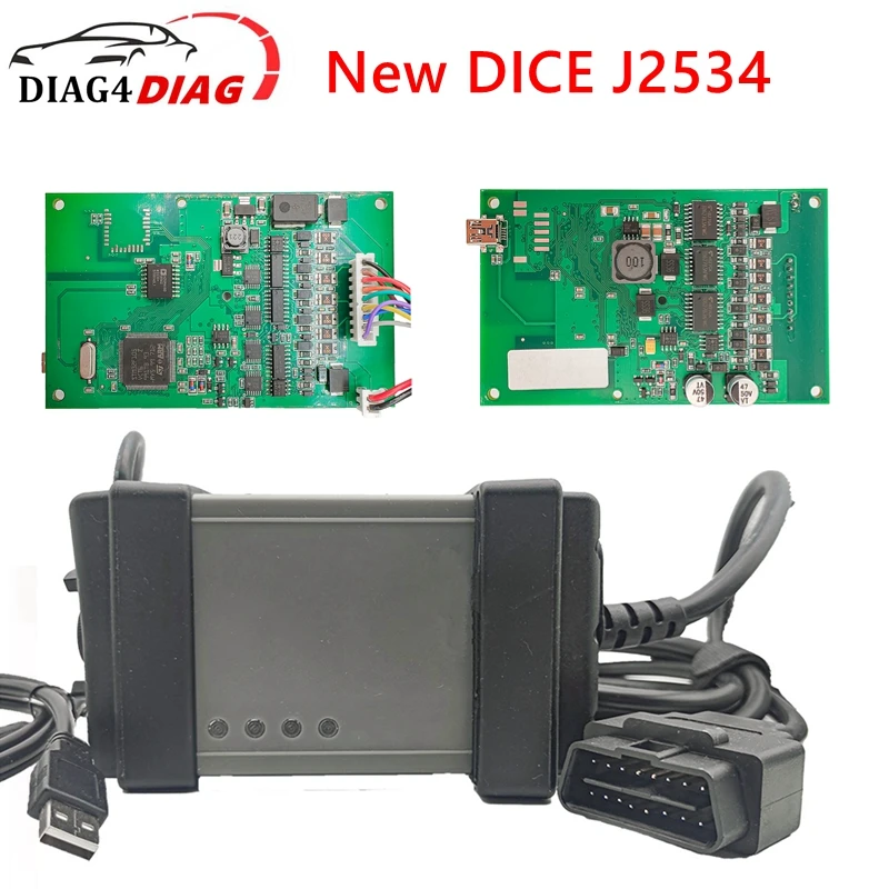 

New DICE 2014D J2534 ODB2 Code Scanner New Models Car Diagnostic Tool for Vo-lvo 2014D OBD2 Car Diagnostic Scanner