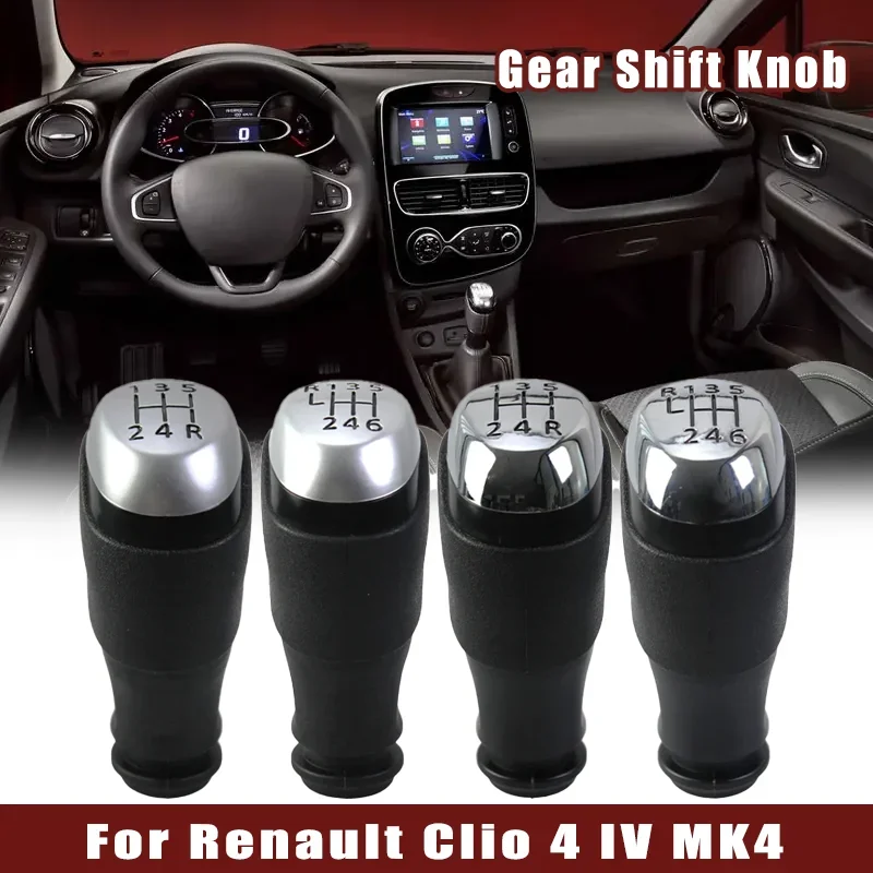 

High-quality 5/6 Speed Manual Car Interior Accessories Gear Shift Knob For Renault Clio 4 IV MK4 Stick Shifter Lever Handle ﻿