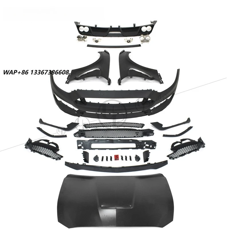 Gt 350 Car Bumper Hood GT350 Front Bumper Rear Bumper Fender 15-17y Modified GT350 Body Kit
