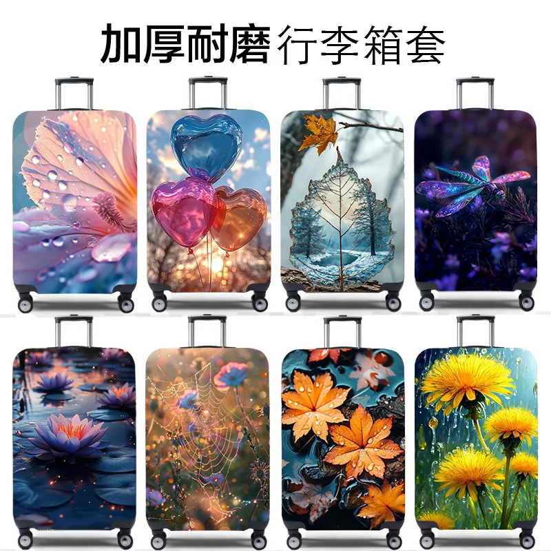 

Thick Elastic Luggage Cover for 18-32 Inch Suitcase Travel Protective Dust Cover High Elasticity Trolley Cover
