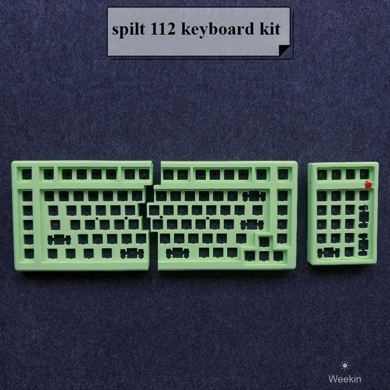 WK Wireless Triple‑split Keyboard Kit with TrackPoint Custom PETG Hotswap Single-mode Split Mechanical Keyboard Ergonomics Vial
