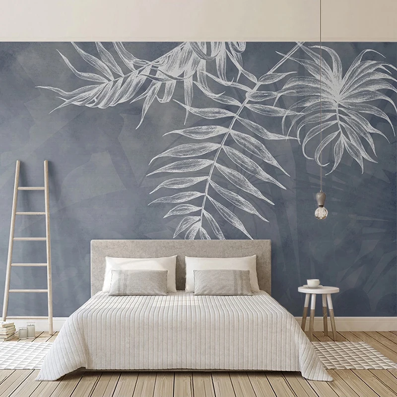 Custom Size Photo Home Decor Abstract Leaf Creative Living Room Bedroom Background Large Murals Non-woven Wallpaper For Walls 3D