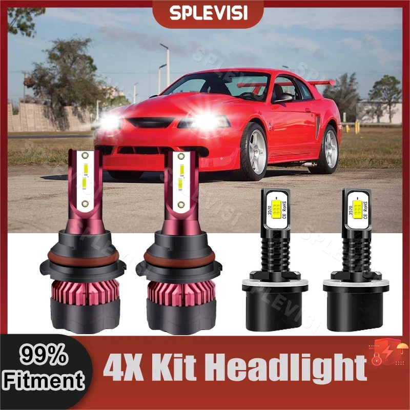 Combo LED Faro High Beam Low Beam 9007 Fendinebbia 880 Sostituisci le lampadine per Ford Mustang Per Ford Mustang Gt Svt Cobra