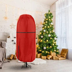 Upright Christmas Tree Storage Cover,Tear Resistant Adjustable Xmas Tree Storage Bag for Artificial Tree Standing with Ornaments