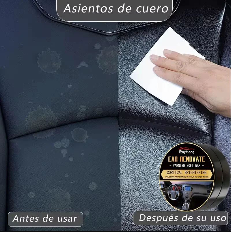 كريم تنظيف الزيت لصيانة العناية بالجلد متعدد الوظائف للسيارة الداخلية مقعد جلدي حقيبة أريكة أحذية سترة العناية تلميع/v