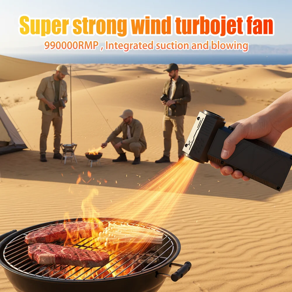 مروحة X16 قوية، طاقة عالية 200 وات، مروحة توربو 300000 دورة في الدقيقة، منفاخ هواء، منظف ممسحة، مروحة تنظيف للسيارة/الكمبيوتر #3