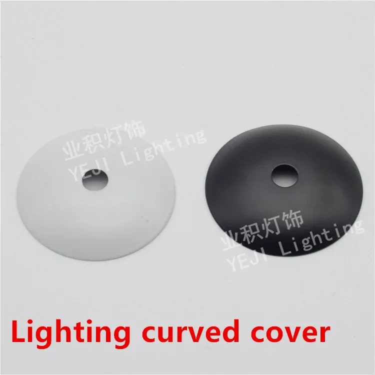 Black white circular metal cover Curved cover Chandelier base tray Suitable for table lamps Wall lamp Lighting Accessories DIY