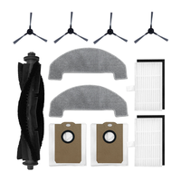 A23F-Replacement Parts 11PCS For MONSGA MS1 MAX Robot Vacuum Cleaner-Main Brush, Filters, Side Brushes, Mop Cloth, Dust Bag