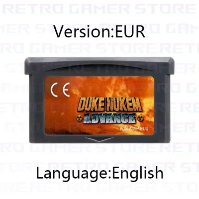 GBA Game Cartridge Metabee F-Zero Wolfenstein 3D Celeste Duke Max Payne Magical Quest für Videospielkonsole