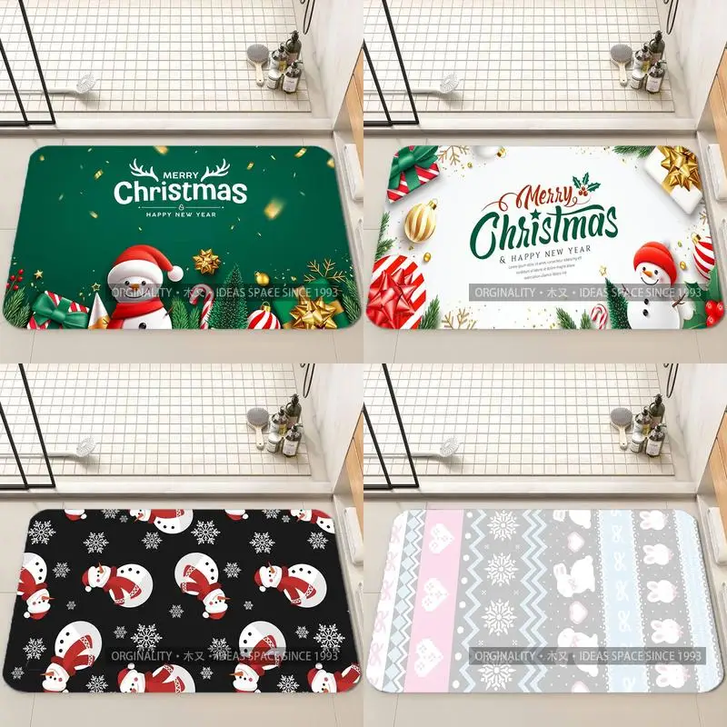 

Merry Christmas Digital Mat Living Room Decoration Home Sofa Non-Slip Carpet Study Bedroom Tatami Children'S Soft Floor Mat