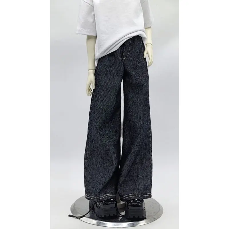 

1/4 Doll's Clothes for 45cm Bjd Doll Long Pants Jeans T-shirt Dress Up Toys Play House Gift Fashion Doll Accessories, No Doll