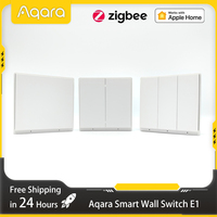 Aqara Smart Wall Switch E1 Version Zigbee 3.0 Wireless Key Light Switch Fire Wire With/No Neutral for Xiaomi Home Homektit APP