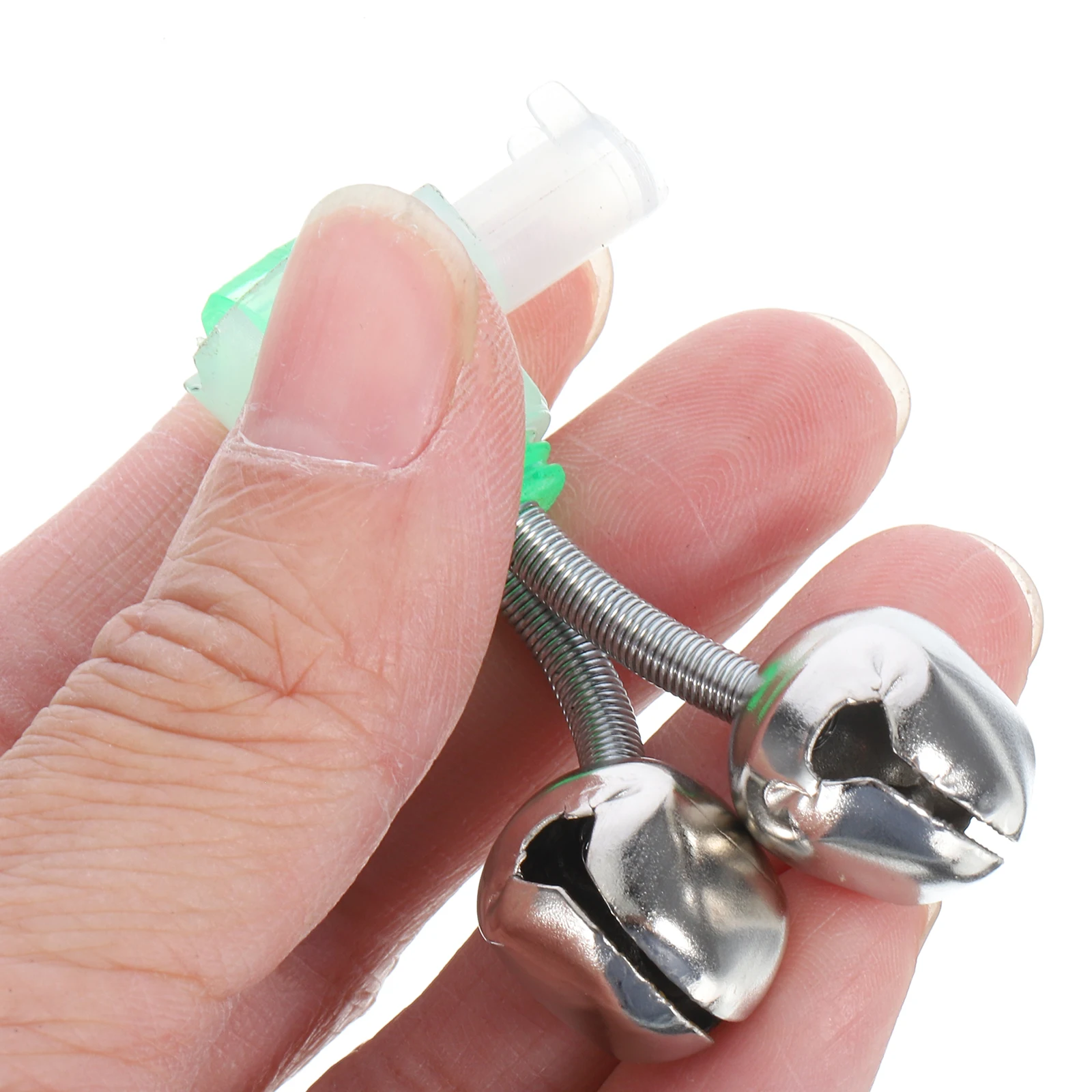 

20 Pcs Fishing Bell Alarm Bells for Poles Metal Ring Rod Supplies Ice Clamp on Water Proof Rods Lure