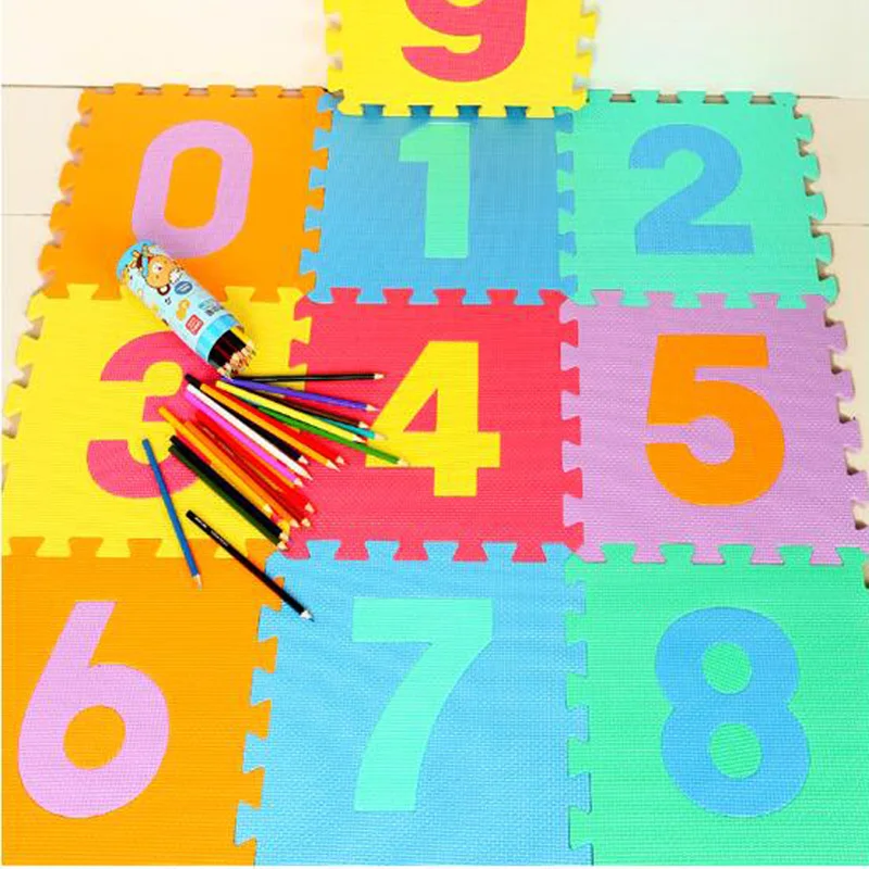 10Pcs Number Hopscotch Mat For Kids Game Toy Sports Juguetes Para Niños De 3 5 6 7 9 12 Años Kinder Spiele