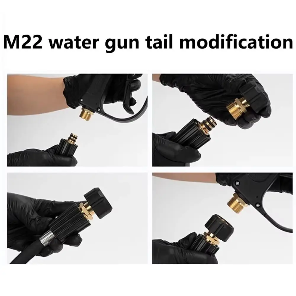 

1 шт. M22-14 мм/15 мм до 3/8 и 1/4 дюйма, адаптер для мойки высокого давления, муфты, поворотный быстроразъемный разбрызгиватель, быстрый разъем