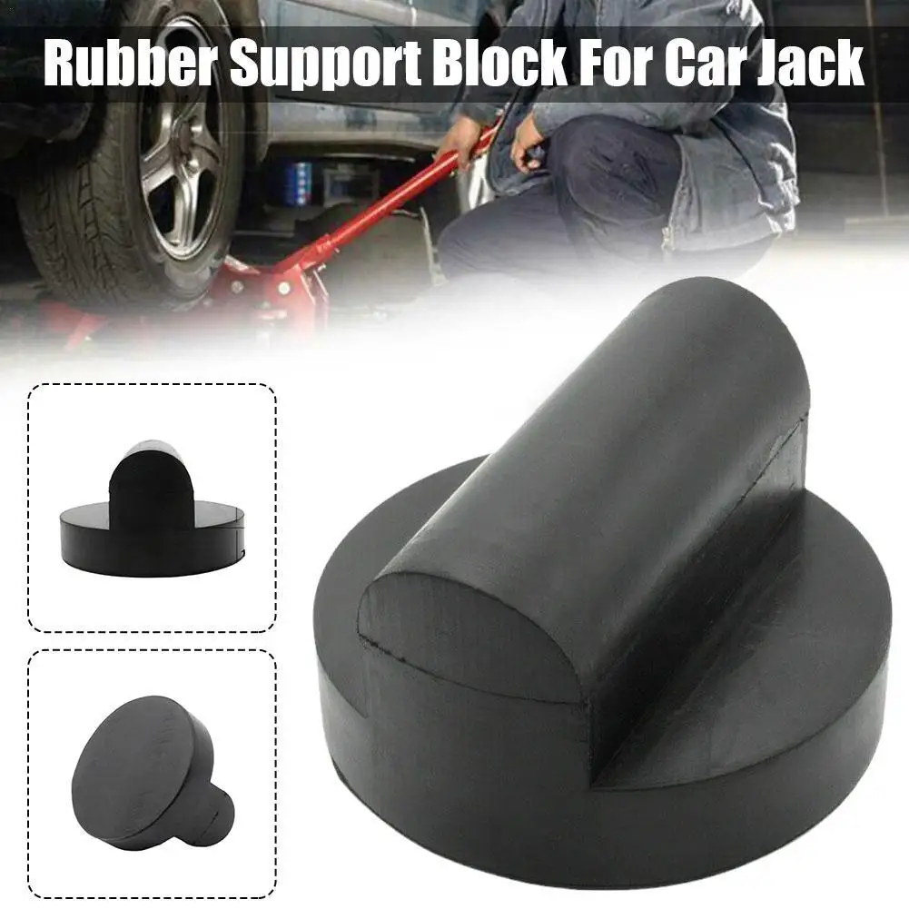 Car Slotted Frame Rail Floor Jack Support Rubber Pad Adapter For Audi TT RS R8 A6 A7 Black Rubber Adapter Rubber Block