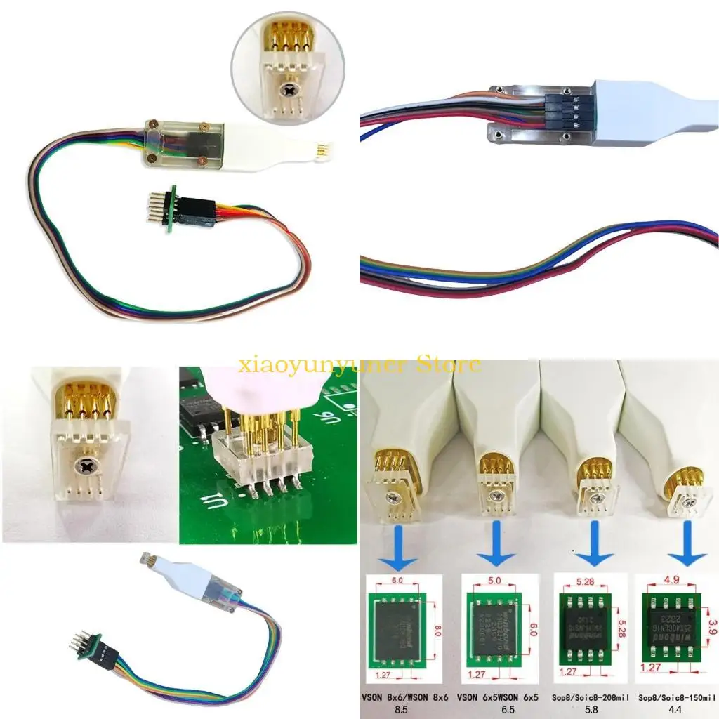

P9JB SOP8 Chip Download Burn Write Probe Spring Needle Bios Freeky Wire Download Cable