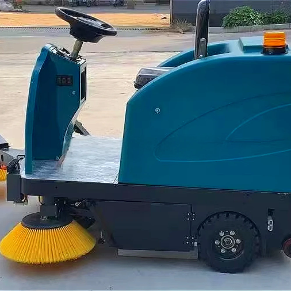 Automatic Industrial Mall Ride-On 1050 Electric Street Sweeper