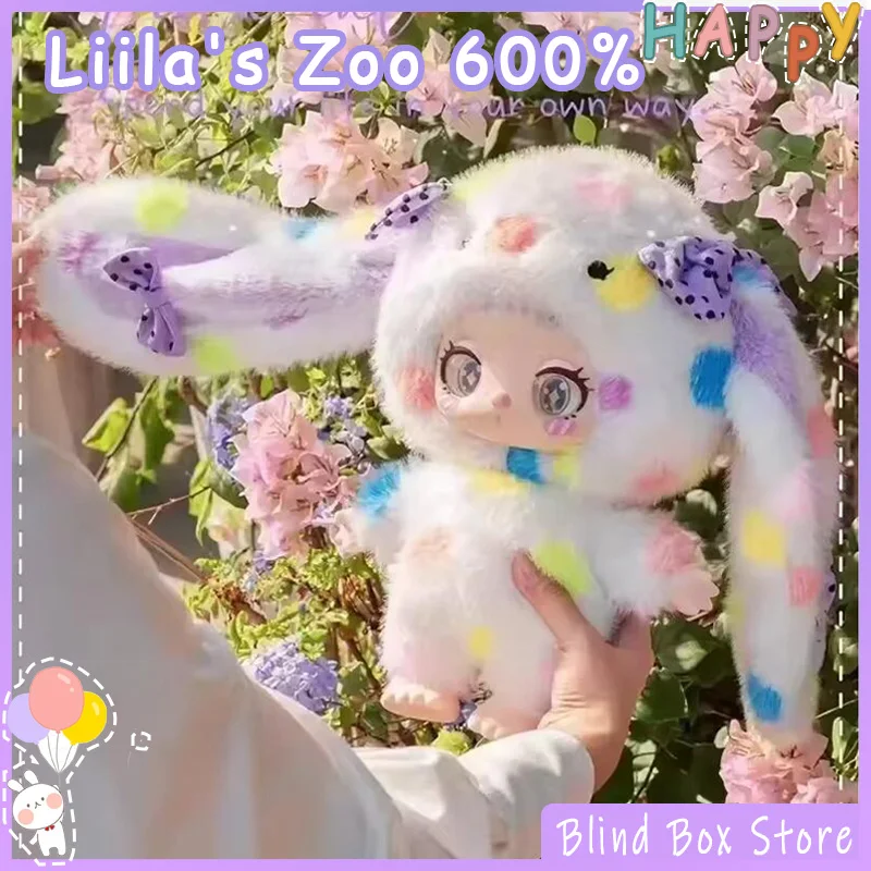 Baby Drie Liila Kat Liila'S Dierentuin 600% Vinyl Pluche Blind Box Figuur Verzamel Desktop Ornament Gezellige Room Decor Kinderen Verjaardagscadeau