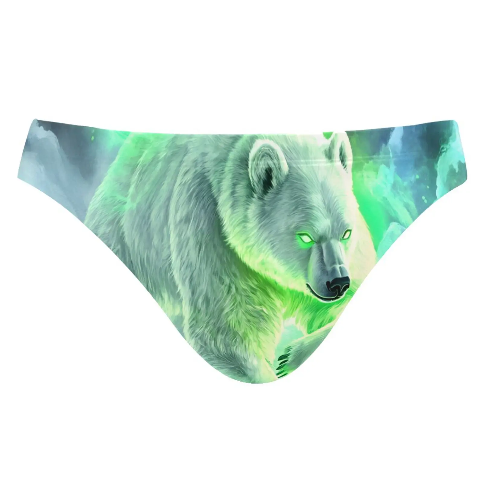 

Man's Brand Swimming Briefs Low Waist Wolf's print Swimwear drop With Push-up Pad Sexy Shorts Trunks Boxers Summer Men's Swim