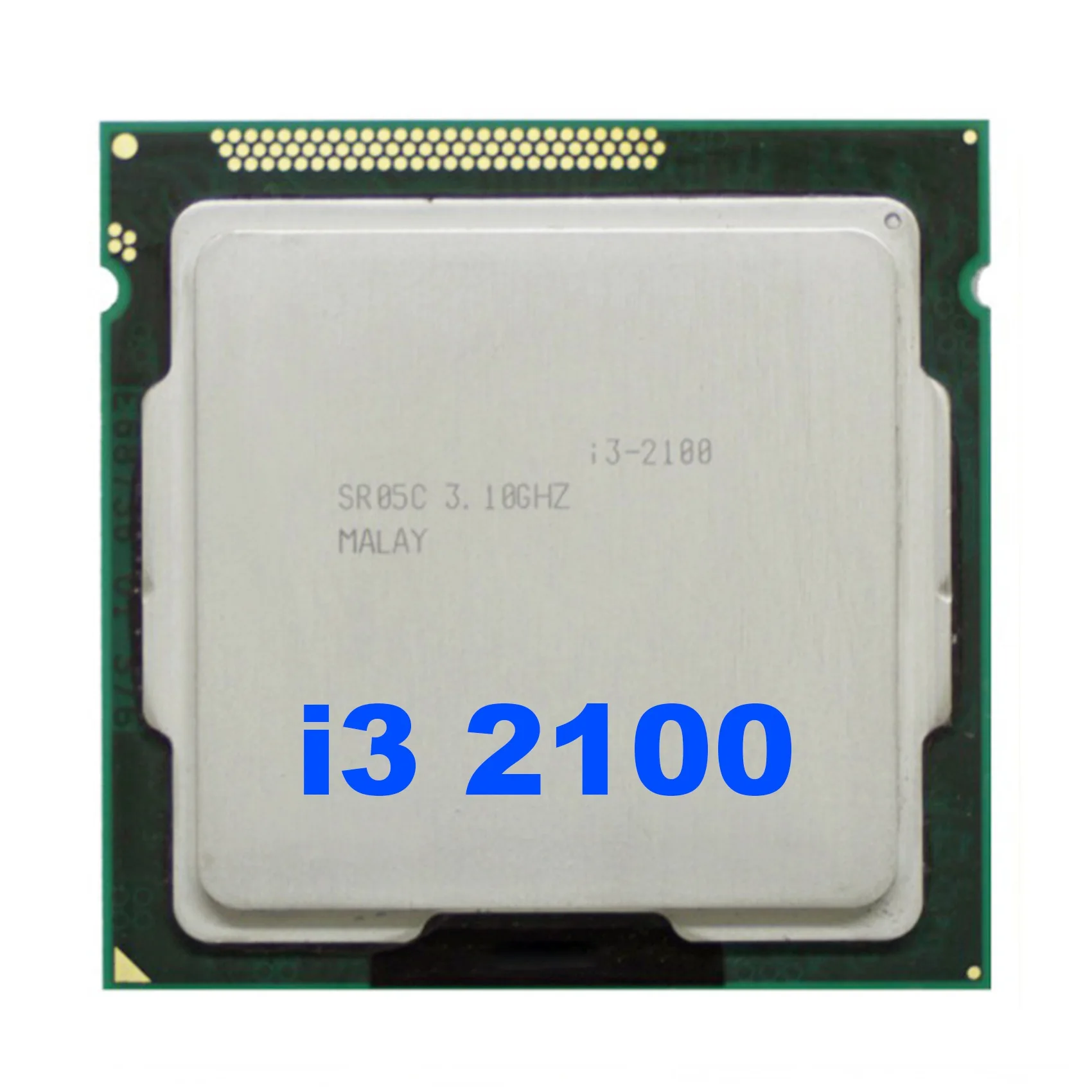 A08E-For Core I3 2100 CPU LGA1155 معالج 3 ميجابايت ثنائي النواة لوحدة المعالجة المركزية لسطح المكتب للوحة الأم للتعدين B75 USB