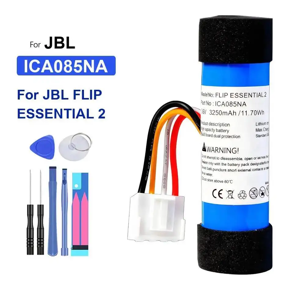 بطارية عالية السعة ICA085NA FLIP5 FLIP6 0-5200Mah لـ Jbl Flip Essential 1 3 3SE 4 5 6 2 II 2013 2014