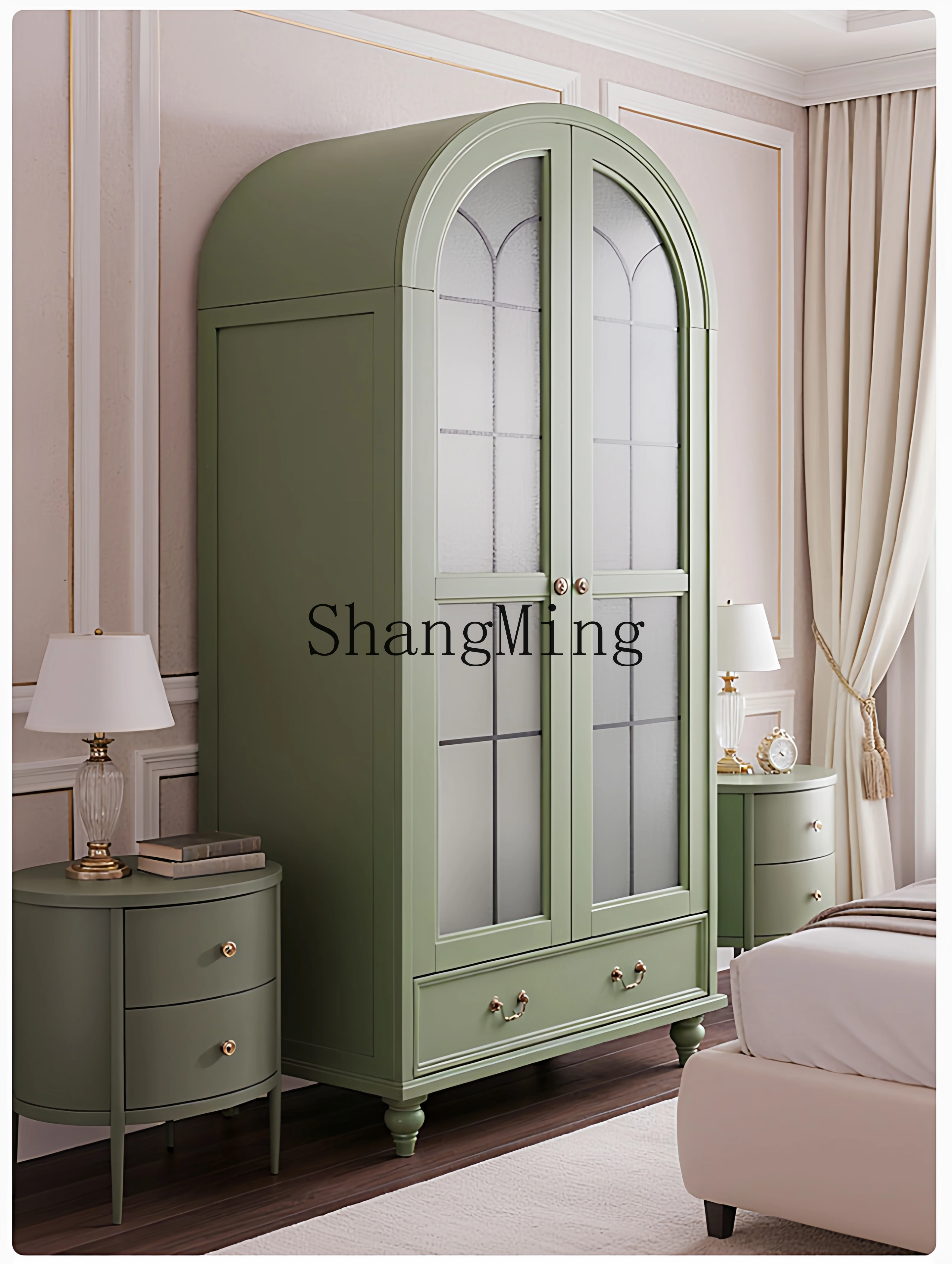 

CLdoor wardrobe 1 meter bedroom independent opposite door small apartment wardrobe storage cabinet