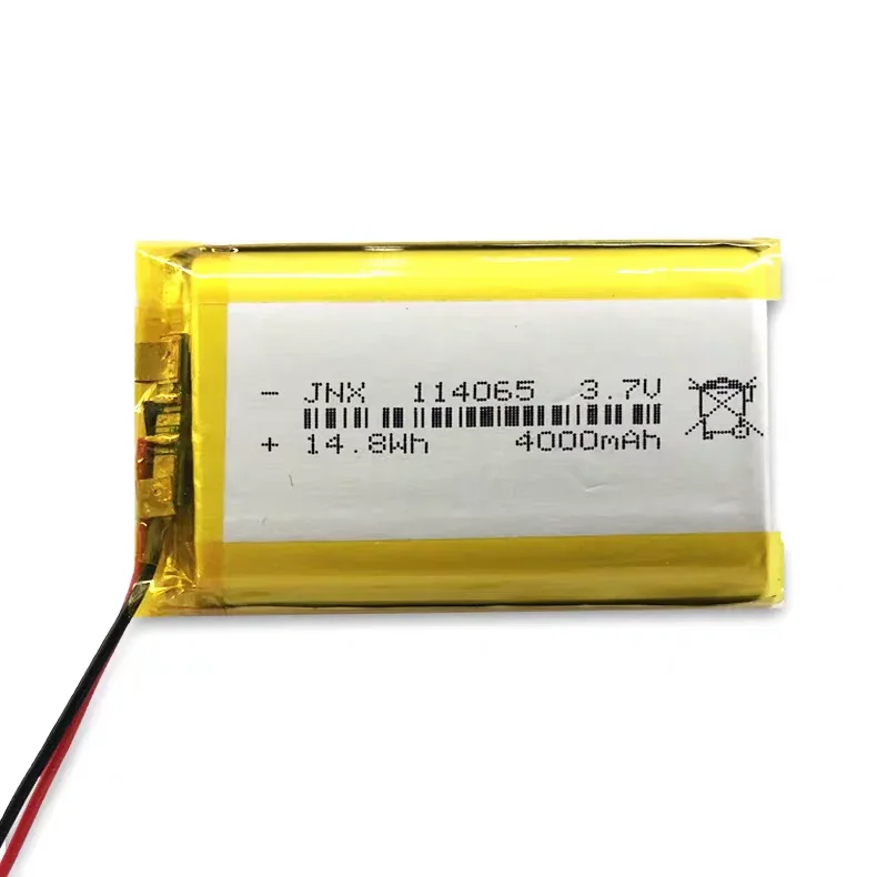 New 114065 Polymer Lithium Battery 3.7V 4000mAh Large Capacity Bluetooth Speaker Shaver Beauty Instrument Mobile Power Battery