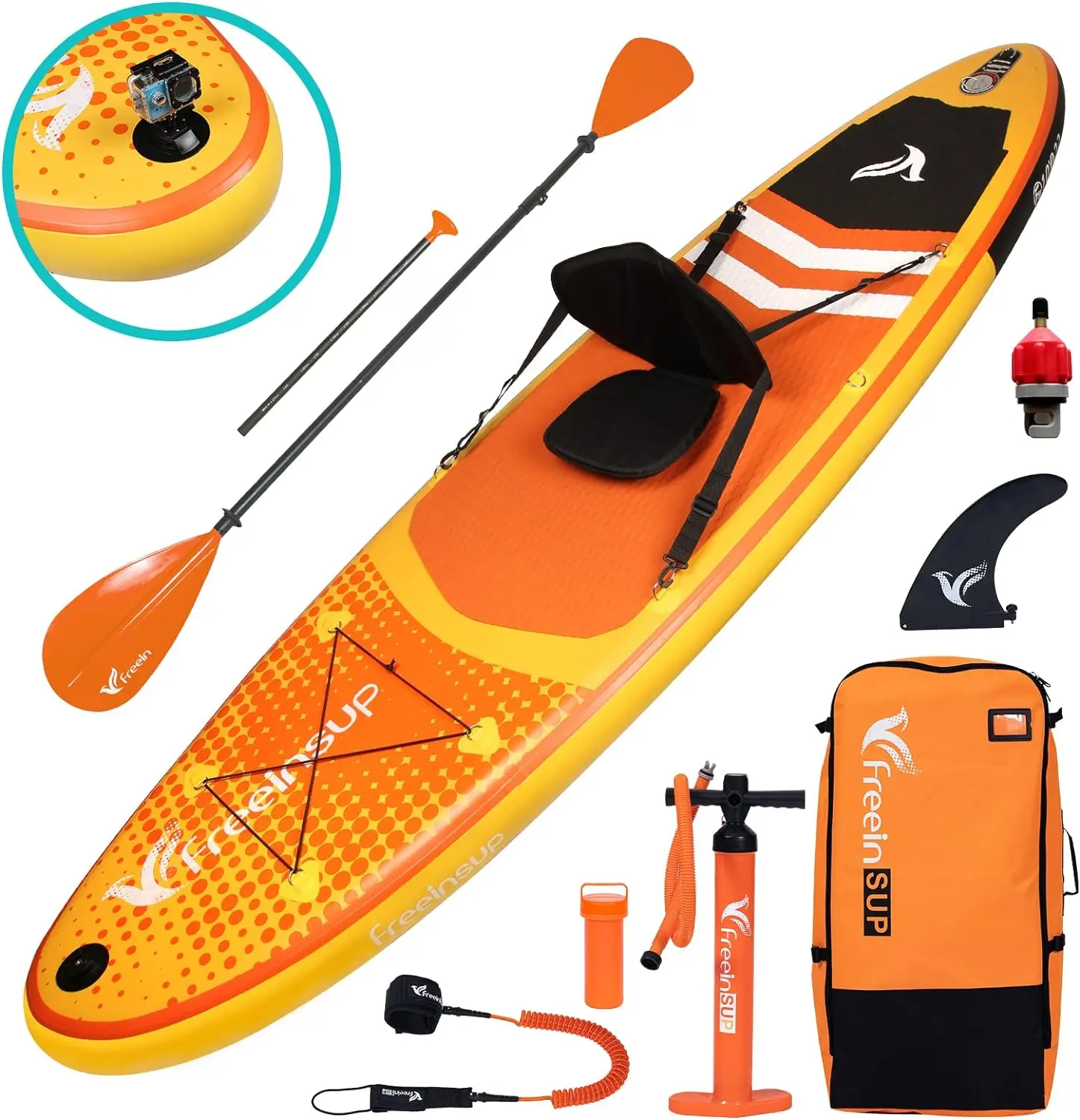 SUP Inflatable Stand Up Paddle Board with Kayak Seat,paddle boards for adults 10'/10'6”/11', accessories sup pump adaptor,sup