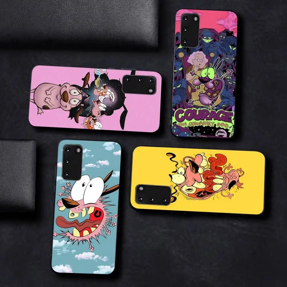 Horror Thriller Comedy Animation C-Cowardly Dog Phone Case For Samsung S 24 Fe 25 Ultra Plus Lite 22 23 24 22 Ultra 5G Fundas