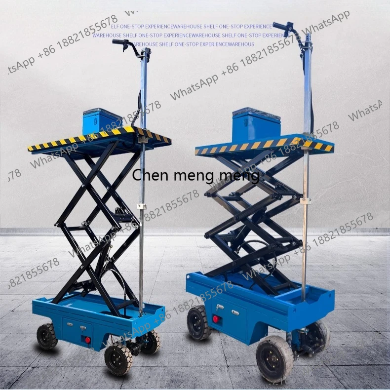 

Electric lifting movable scaffolding indoor and outdoor decoration scaffolding electric hydraulic lifting platform car