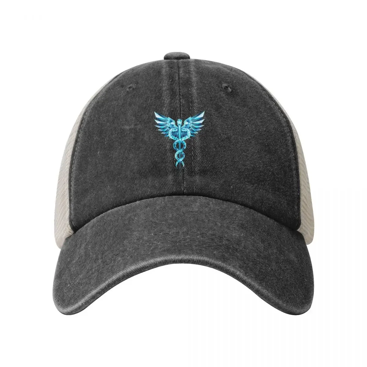 Blue Caduceus Symbol Baseball Cap Hat Luxury Brand Hat Baseball Cap Beach New In Hat Caps Male Women's