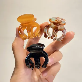 2 قطعة خلات السلحفاة مشبك شعر صغير مقاطع النساء الفتيات البسيطة الحلو كراب الشعر المشابك المشابك إكسسوارات الشعر مجموعة الموضة