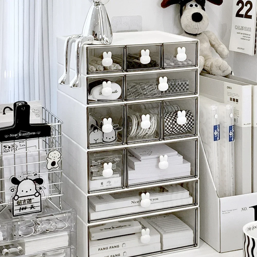 

Ins Organizer Desktop Drawer Free Combination Storage Box Plastic Hairpin Makeup Cosmetics Desk Storage Organizer Rack