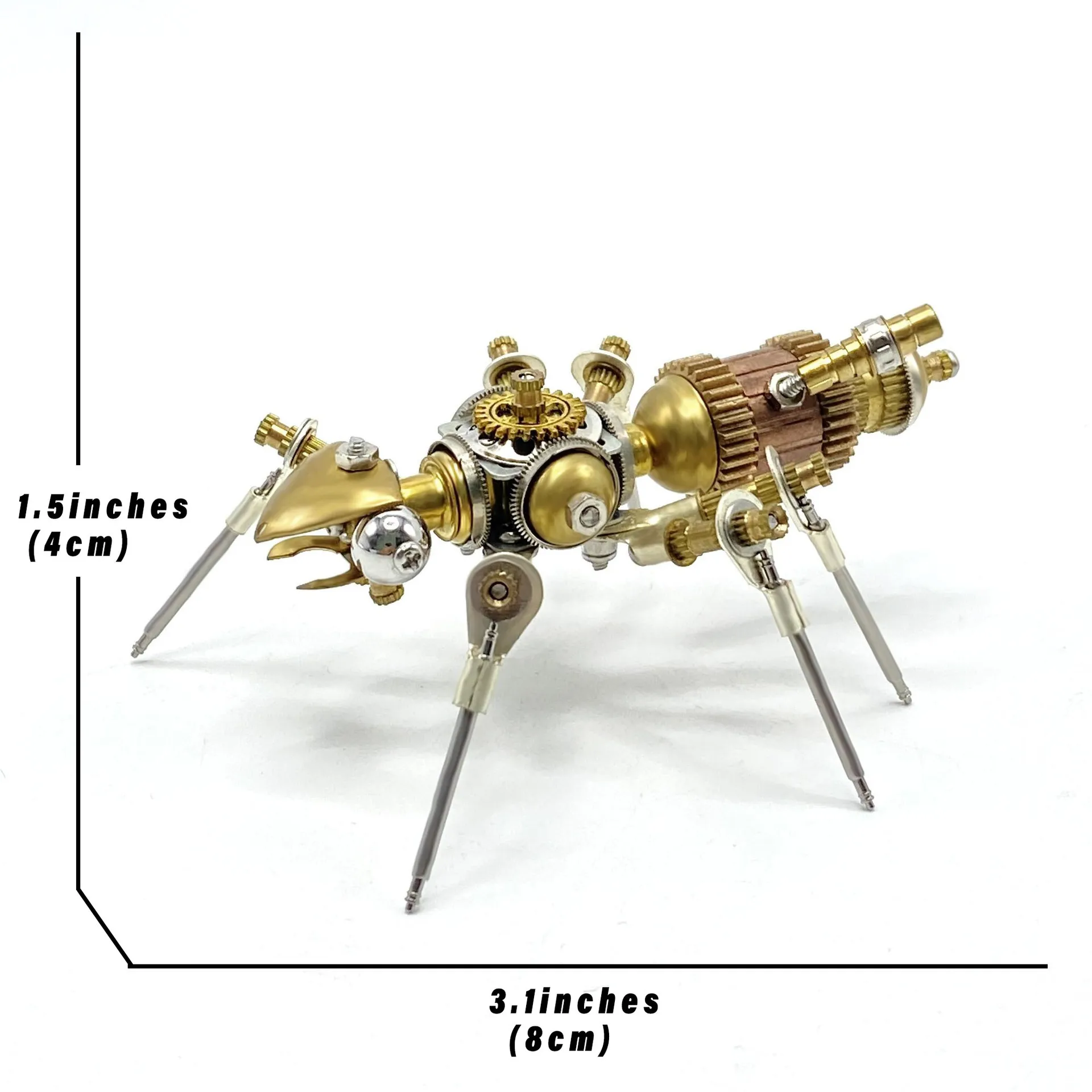3D Insect Ant Puzzle Steampunk Metal Model Puzzle DIY Craft Kit Great Gifts for Teens and Adults Personalized Ornament