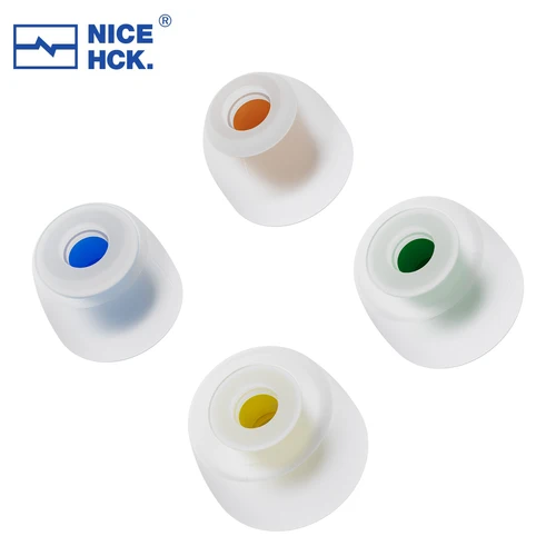 Imagen 2 del producto NICEHCK R04 - Almohadillas de Silicona para Auriculares con Aislamiento de Ruido, Accesorios para Auriculares IEM, Tallas SS/S/M/L para Dawn-X Rockies Daybreak Himalaya